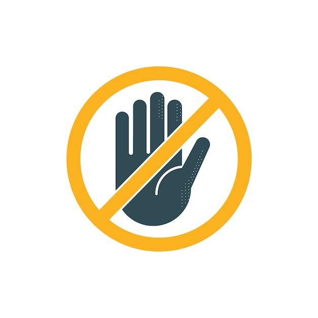 Free vector flat design do not enter sign