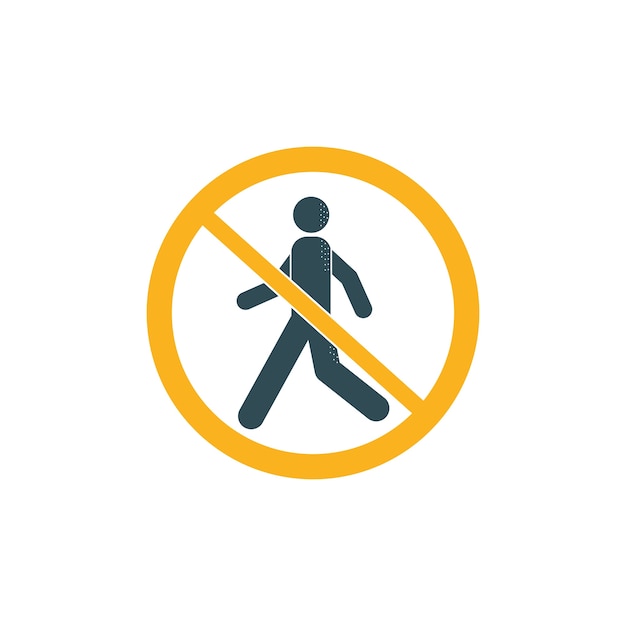 Free vector flat design do not enter sign