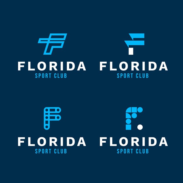 Плоский дизайн буквы логотипа f