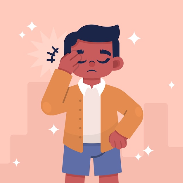 Free vector flat design facepalm illustration