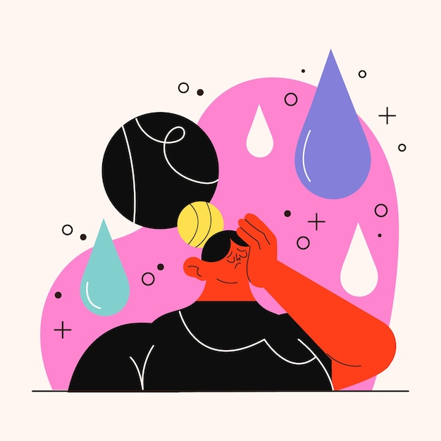 Free vector flat design facepalm illustration