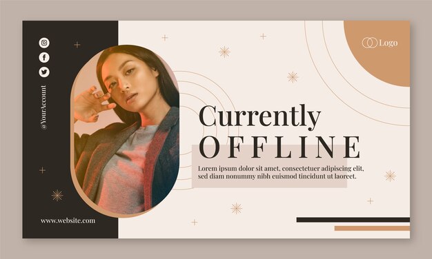 flat design fashion collection  twitch background