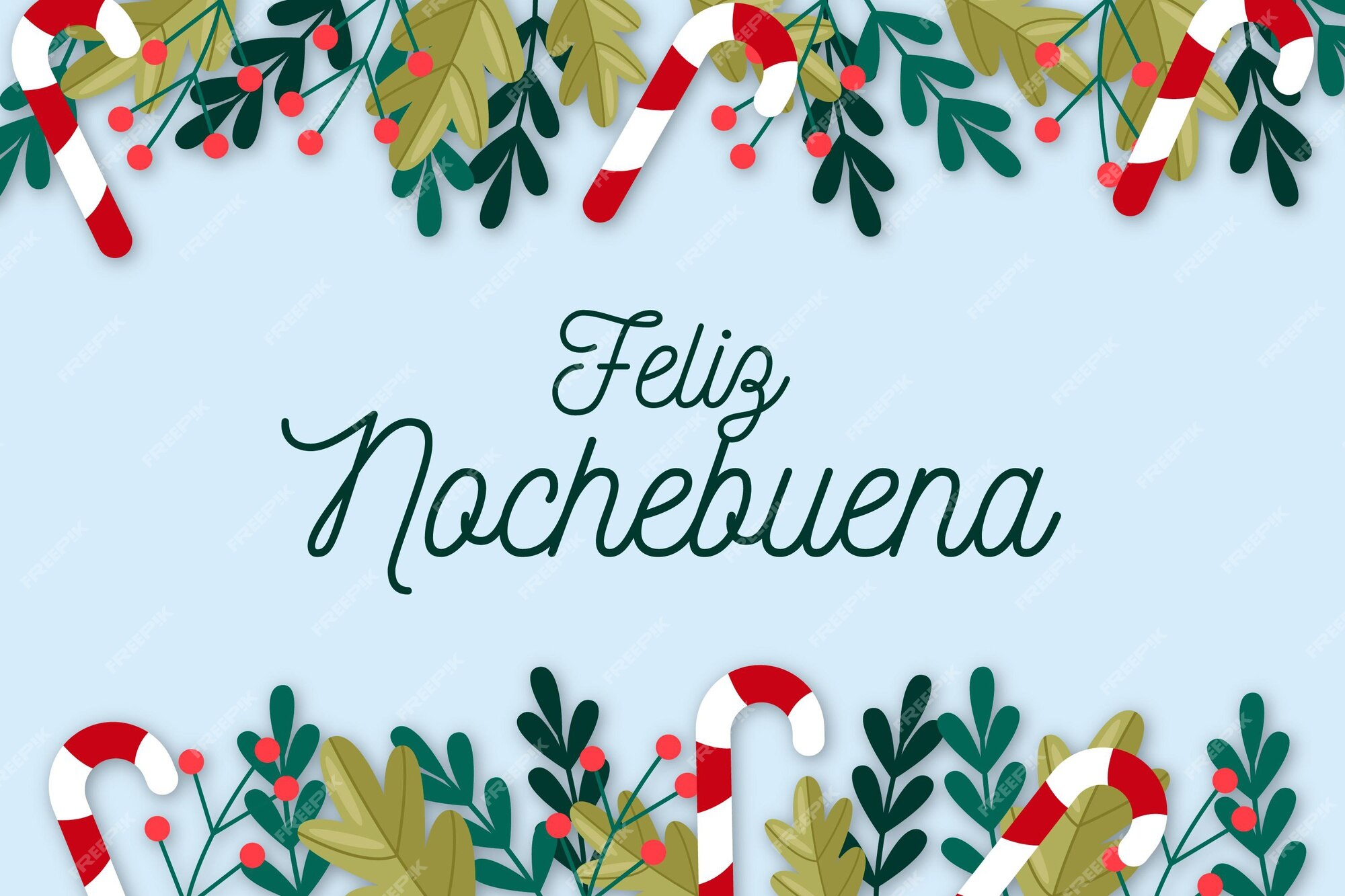 Free Vector Flat design feliz nochebuena background