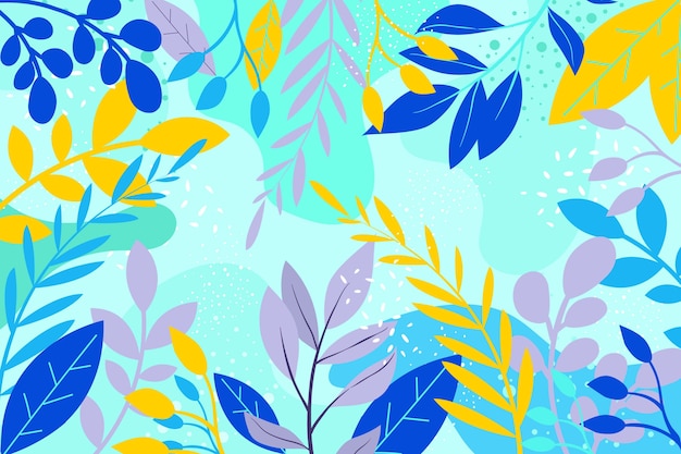 Free vector flat design floral background