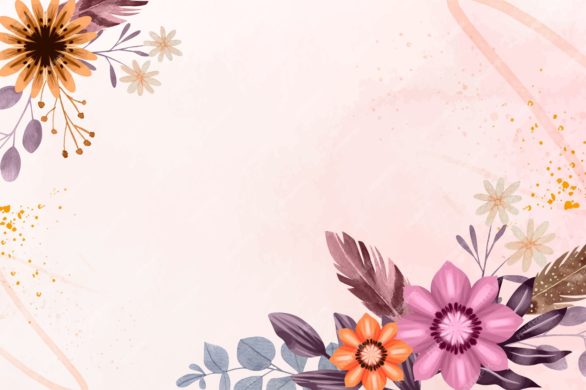 Free Vector | Flat design floral background