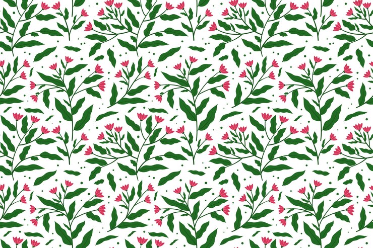 Free Vector flat design floral pattern illustration
