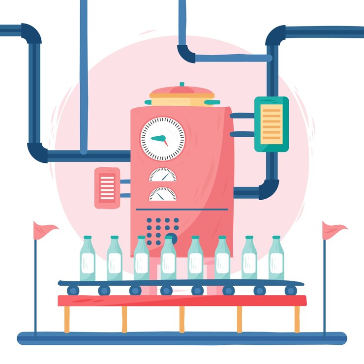 무료 Vector 평면 디자인 식품 제조 그림