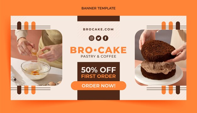 flat design food sale background