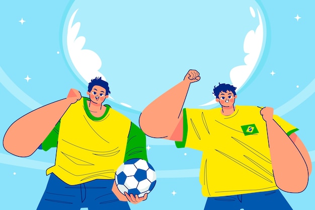 Free vector flat design football background