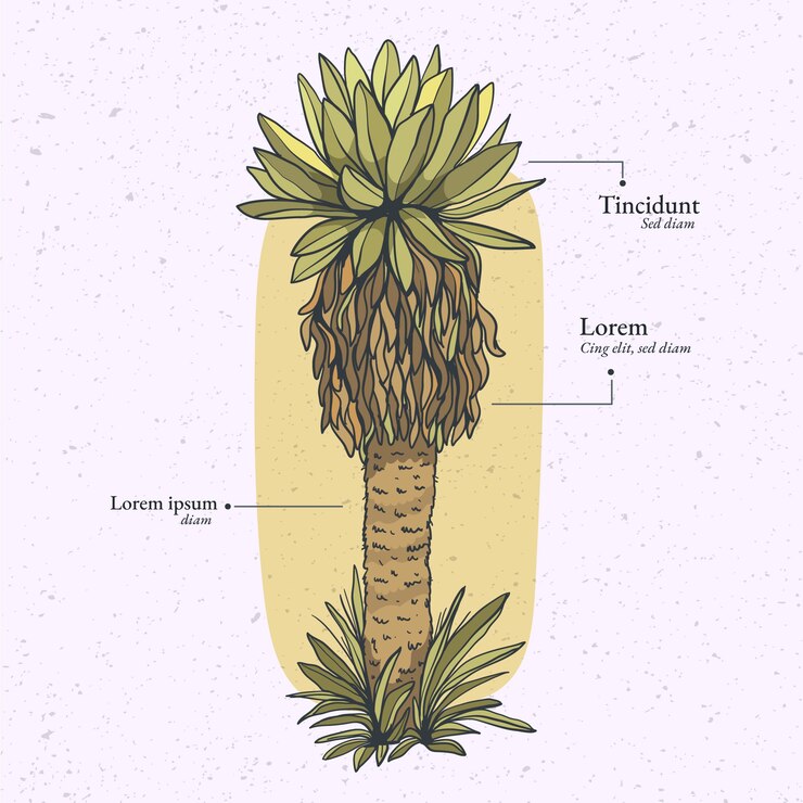 무료 Vector 평면 디자인 frailejon 공장 그림
