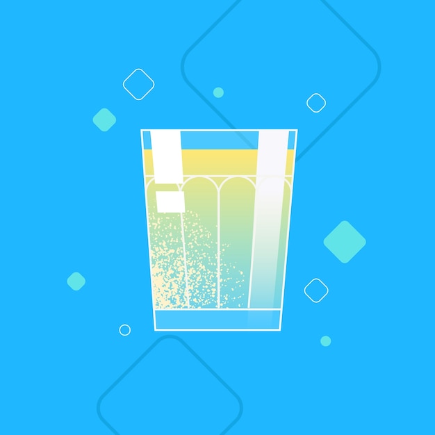 Free vector flat design fresh cachaça illustration