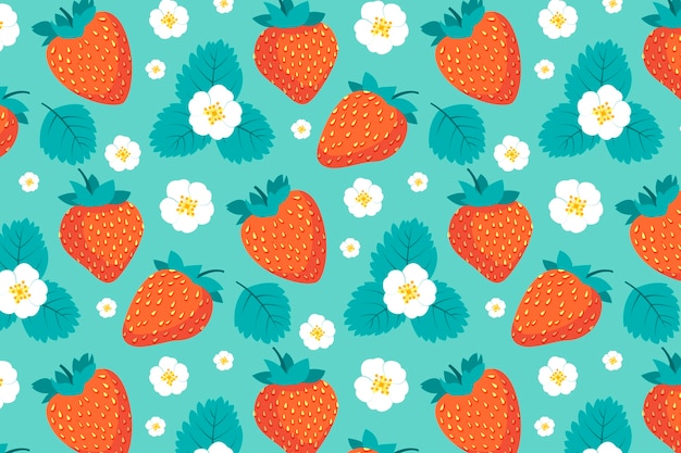 Page 2  Strawberry Wrapping Paper Images - Free Download on Freepik