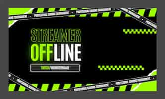 Free vector flat design gaming concept twitch background