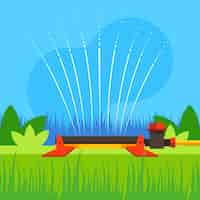 Бесплатное векторное изображение Иллюстрация газового баллона плоской конструкции