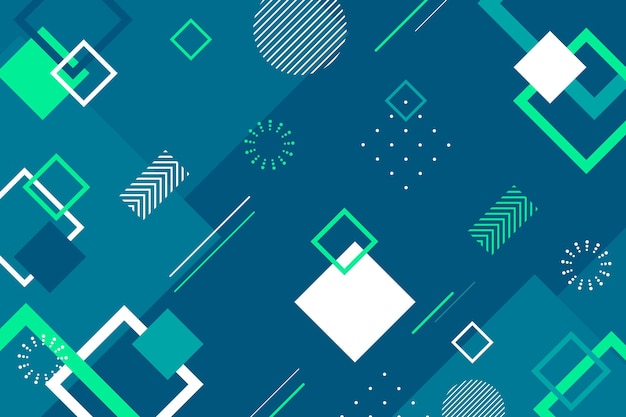 Flat design geometric abstract background