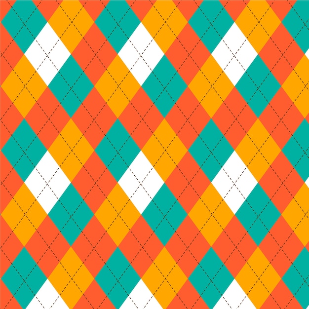 Free vector flat design geometric argyle pattern