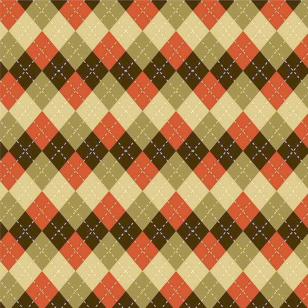 Free vector flat design geometric argyle pattern