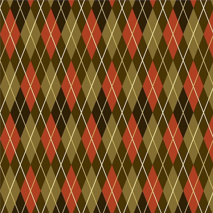 Free Vector flat design geometric argyle pattern
