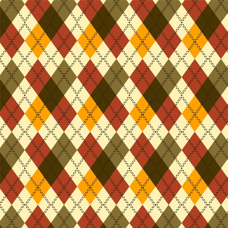 Free Vector flat design geometric argyle pattern
