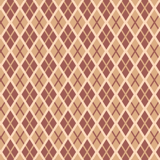 Flat design geometric argyle pattern