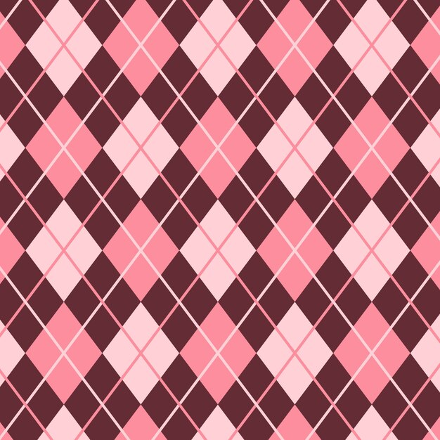 Flat design geometric argyle pattern