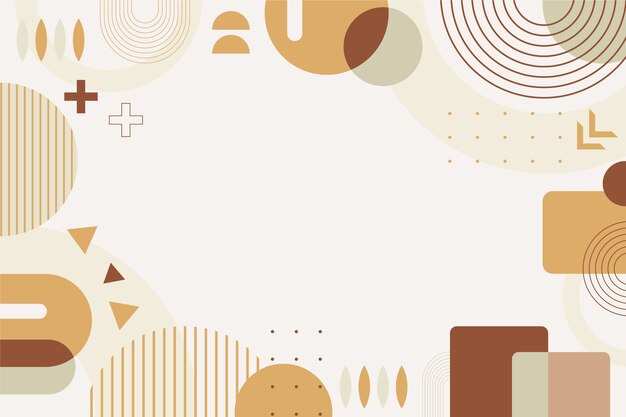 Flat design geometric background