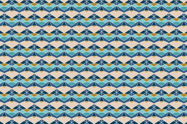 Flat design geometric mosaic pattern