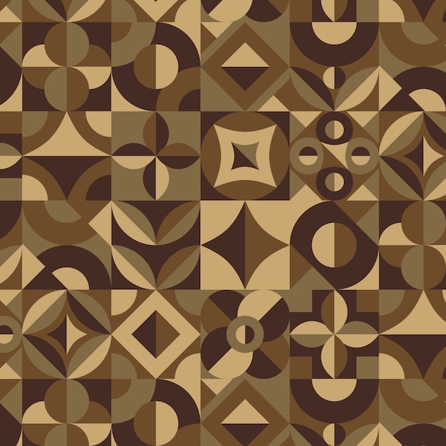 フラットなデザインの幾何学的なモザイクパターン