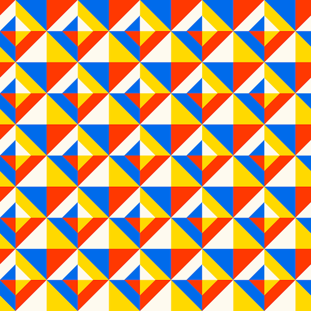 Free vector flat design geometric mosaic pattern