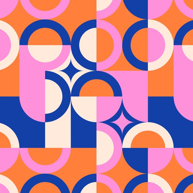 Free vector flat design geometric mosaic pattern