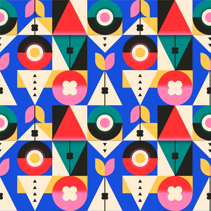 Free Vector flat design geometric or mosaic pattern