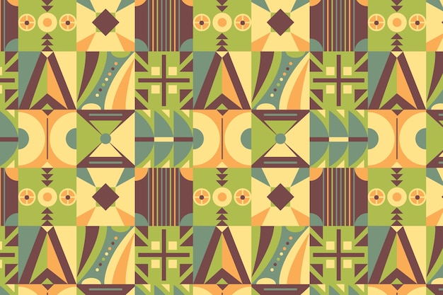 Free vector flat design geometric pattern background