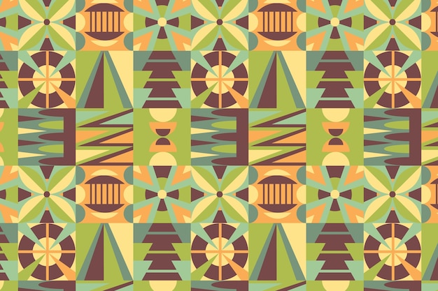 Free vector flat design geometric pattern background