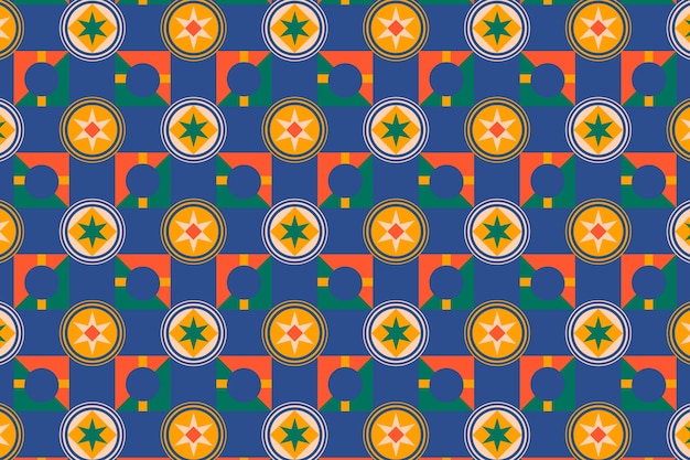 Flat design geometric pattern background