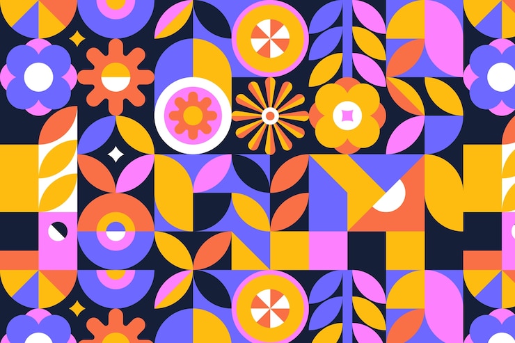 Free Vector flat design geometric pattern illustration