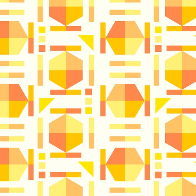 Flat design geometric pattern