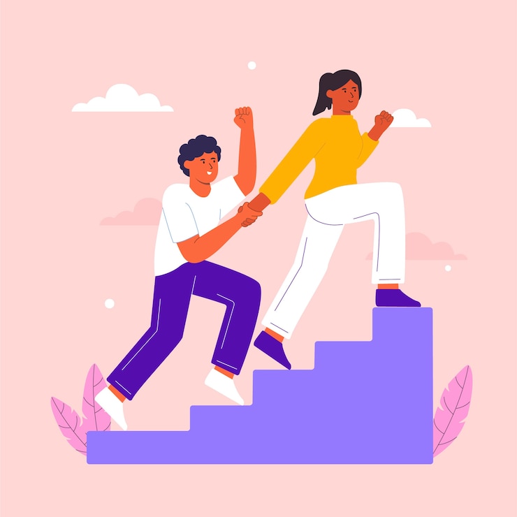 Free Vector flat design go further illustration