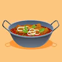 Free vector flat design goulash illustration