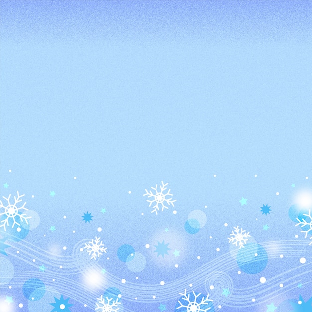 Free Vector flat design gradient snowflake border