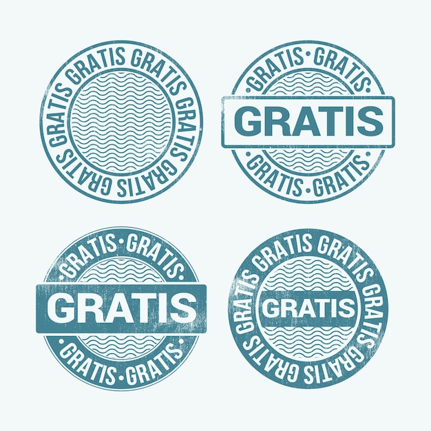 Stamp With Word Gratis Inside, Vector Illustration Royalty Free