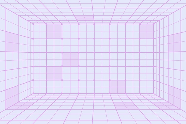 Бесплатное векторное изображение Плоский дизайн фона сетки