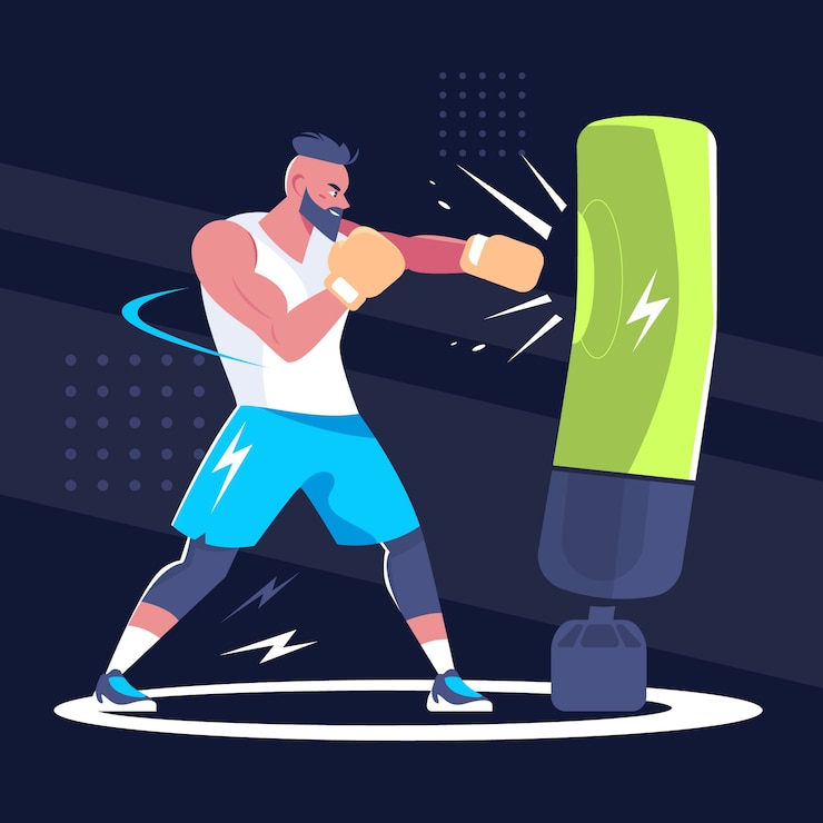 Free Vector flat design gym fitness illustration