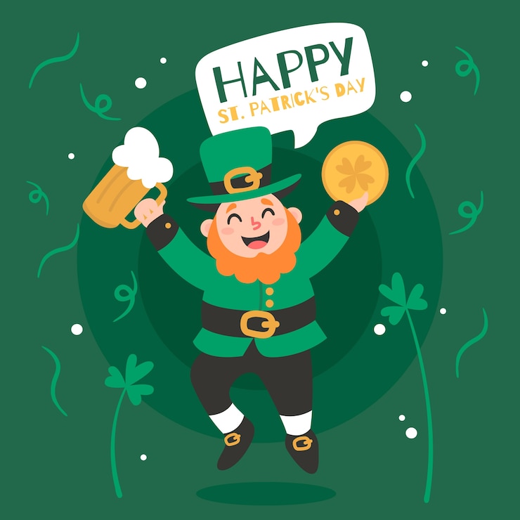 Free Vector flat design happy st. patricks day