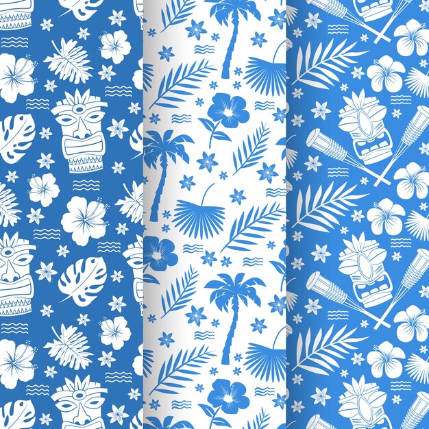 Flat design hawaiian shirt pattern