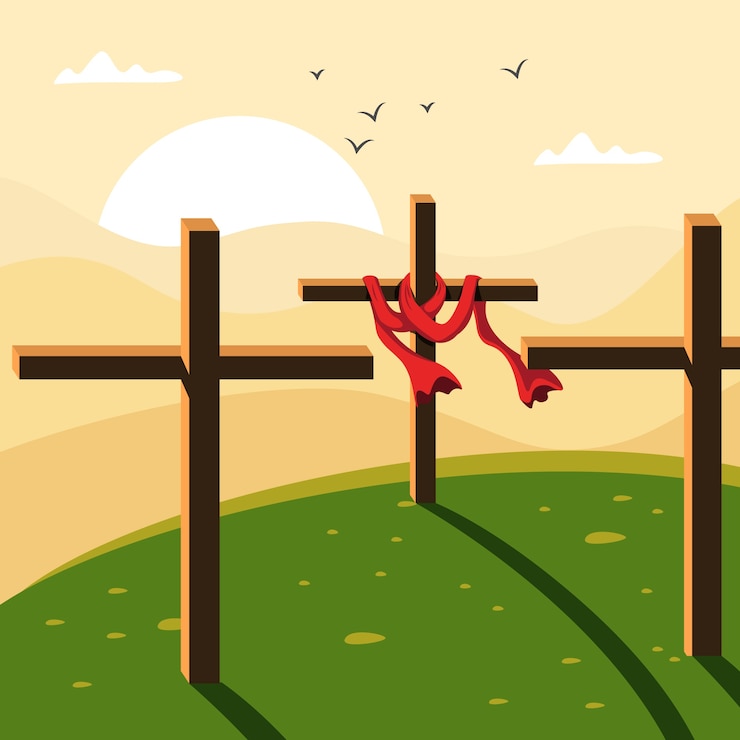 Free Vector flat design holy week concept