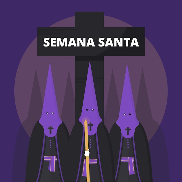 Free vector flat design holy week