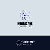 Free vector flat design hurricane logo template