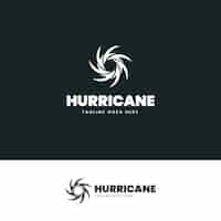 Free vector flat design hurricane logo template