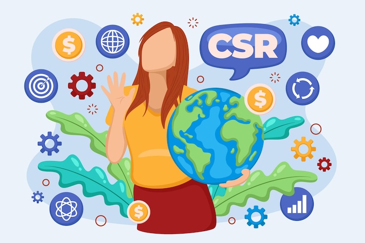 मुफ़्त वेक्टर flat design illustrated csr concept