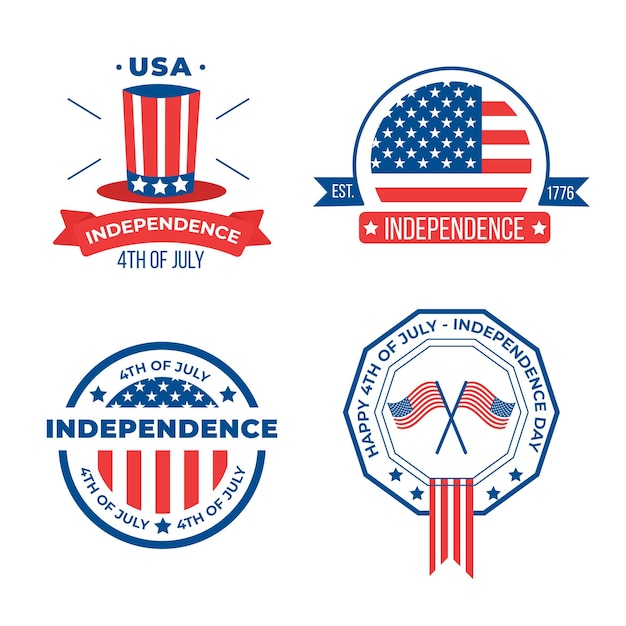 Flat design independence day concept